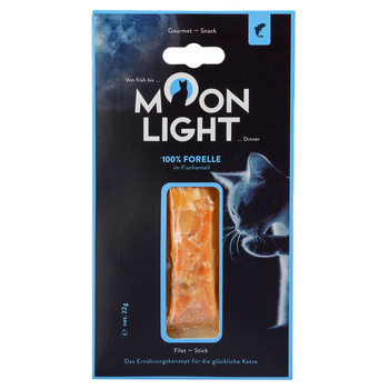 MOONLIGHT FILET PRZYSMAK SMAKOŁYK DLA KOTA MIĘKKI FILET Z PSTRĄGA 22g