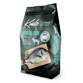  KUDO SUCHA KARMA DLA PSA MEDIUM MAXI RYBY ADRIATYCKIE 12kg