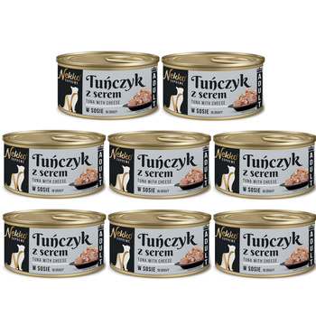 NEKKO SUPREME MOKRA KARMA DLA KOTA TUŃCZYK Z SEREM W SOSIE 8x80g