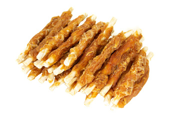MIĘSOŁAKI PAŁECZKI OWINIĘTE MIĘSEM KURCZAKA RZYSMAK PSA  500g